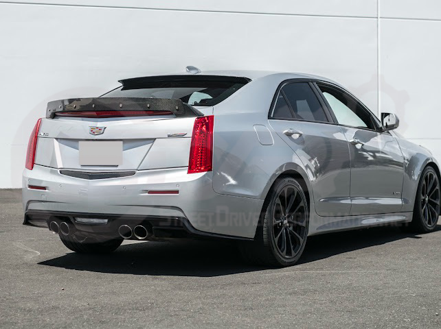 2013-2018 Cadillac ATS ATS-V Sedan Carbon Fiber Rear Roof Top Window Spoiler